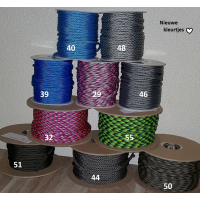 ONTWERP UW EIGEN MINI 6 STRAND WIDE ROUND BRAID LANDEN SLEUTELHANGER